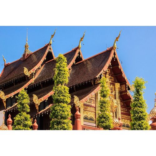 Thailand Royal Park Ratchaphruek Roof of a temple